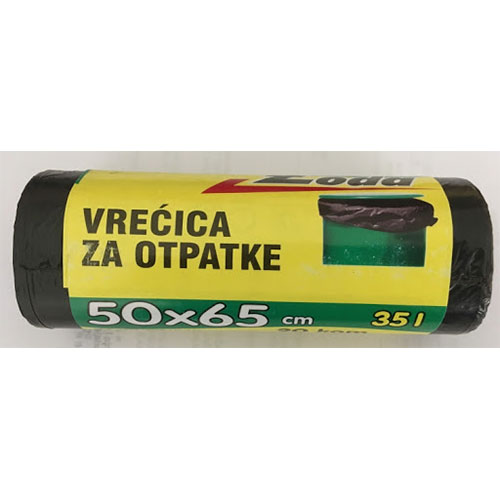 VRECE ZA SMECE 50X65 20/1 CRNE HD