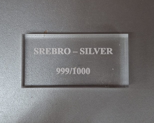 PLEXI SREBRO 999/1000