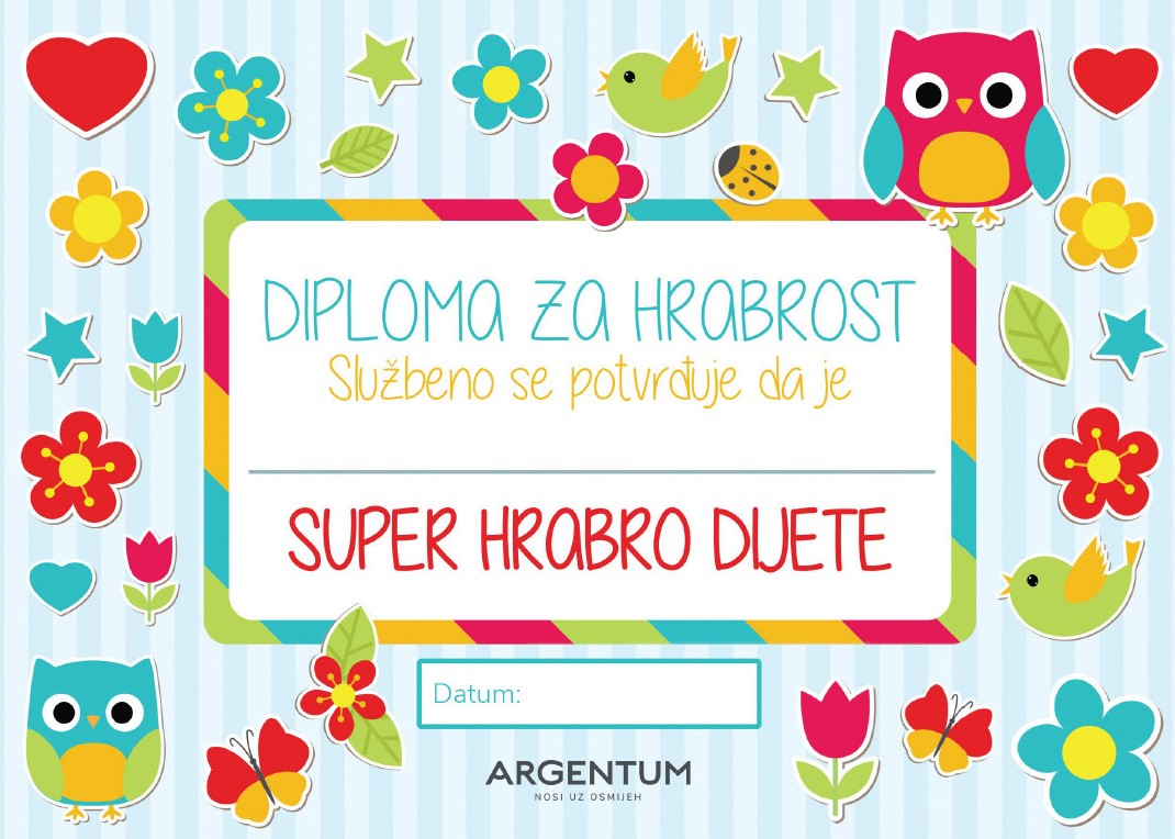 DIPLOMA ZA HRABROST ARGENTUM