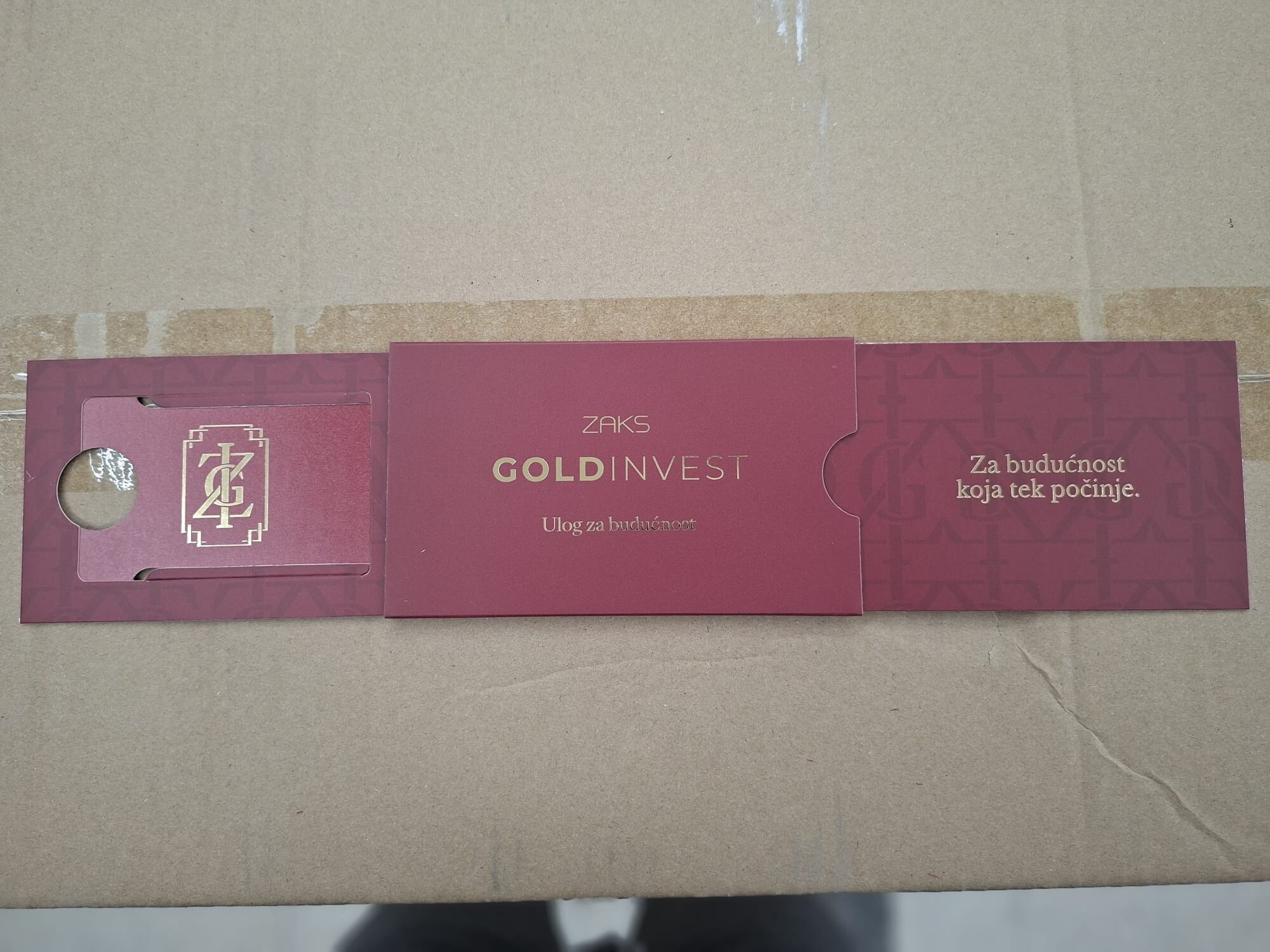 GOLD INVEST POKLON PAKIRANJE